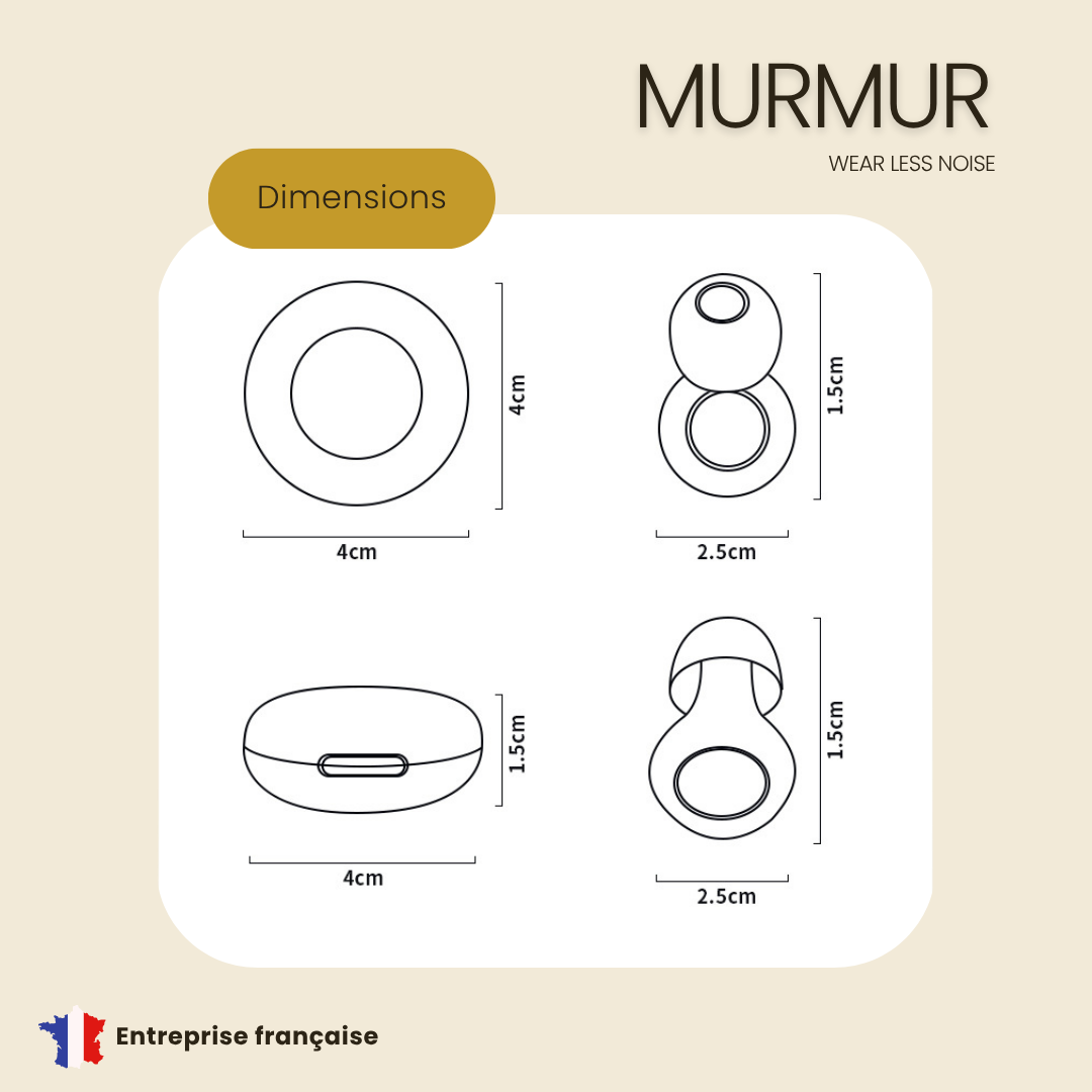 Murmur UrbanPlugs™ - Moins de bruit, Plus d'énergie