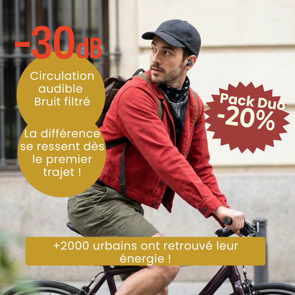 Murmur UrbanPlugs™ - Moins de bruit, Plus d'énergie
